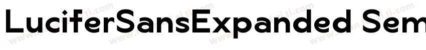 LuciferSansExpanded SemiBold字体转换